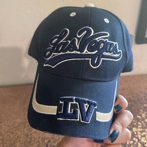 3/for $15 🍒 NWT “Las Vegas” Navy Embroidered Cap (Adjustable)